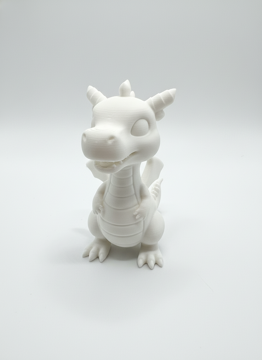 Dragon Figurine Only — 3D Printed Paint-Your-Own | No Paints | Ages 5+