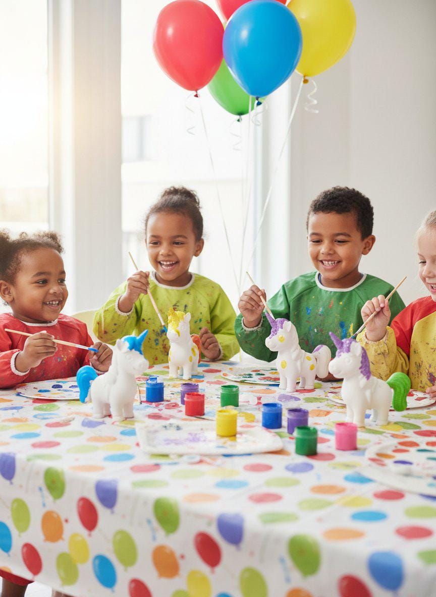 Paint Your Own Unicorn Kit — 12 Paints & Brushes Included | Complete Kids Craft Gift | Ages 5+