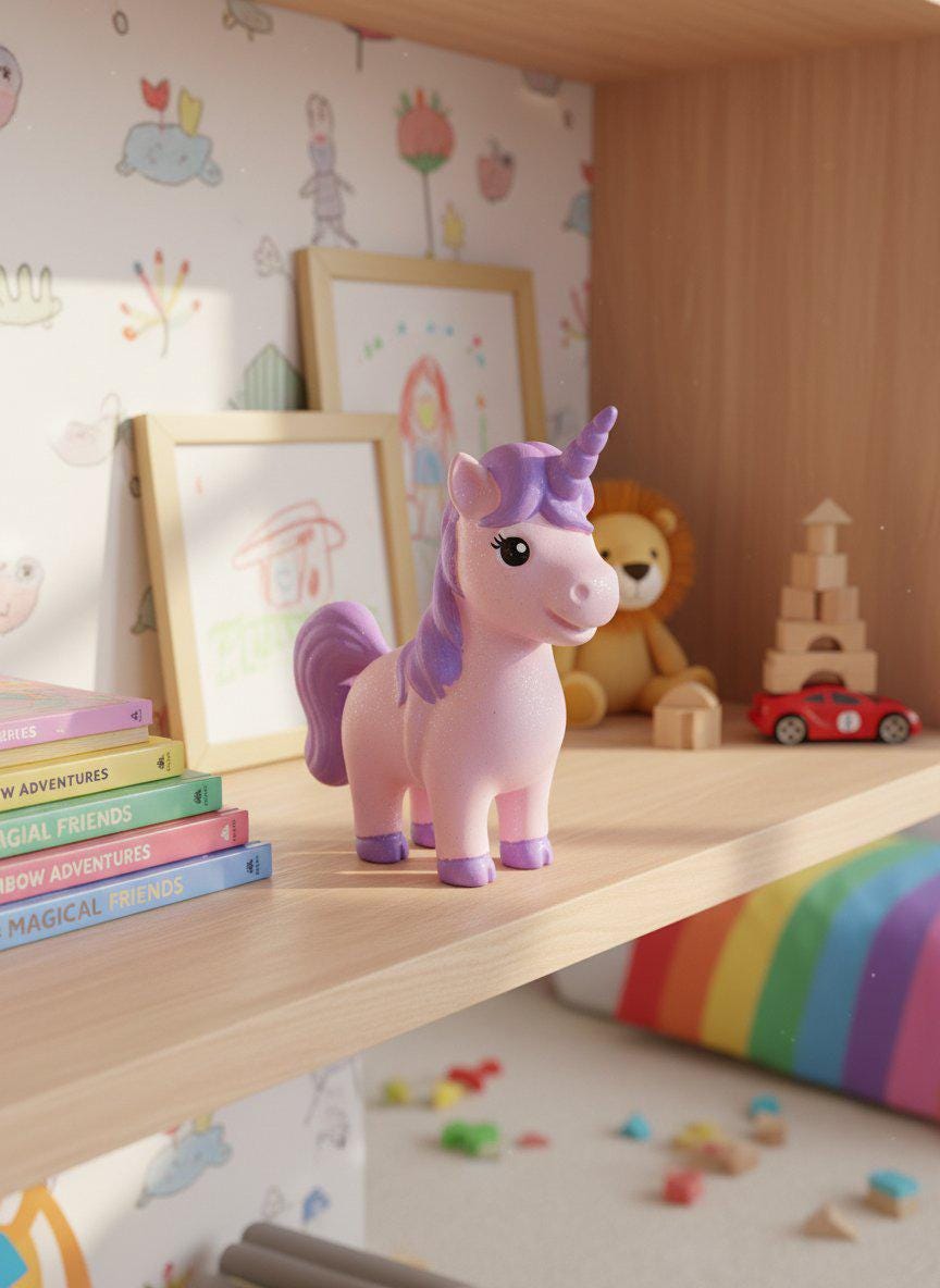 Paint Your Own Unicorn Kit — 12 Paints & Brushes Included | Complete Kids Craft Gift | Ages 5+